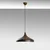 Opviq Luster TATTOO-D-NUS-2641-RETRO, O36 cm, 1xE27, 40W, Tamnosivi
