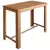 VIDAXL barska miza iz trdnega akacijevega lesa in stol (5 kosov)