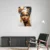Canvas Slika na platnu Devojka sa braon minđušama, Sa ramom, 100 x 150 cm, Beli