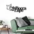Wallity Zidna dekoracija Lupo 2, 60 x 27 cm, Crna