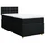 Vidaxl Box spring postelja z vzmetnico črna 100x200 cm blago