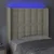LED uzglavlje krem 83 x 16 x 118/128 cm od umjetne kože