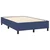 Vidaxl Box spring postelja z vzmetnico moder 120x200 cm blago