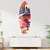 WallXpert dekorativna daska za surf od pleksiglasa Mvsf37L, ilustracija Los Anđelesa sa palmama i kućicom spasilaca, 50 x 100 cm