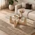 Hanah Home klub sto Kare, 80 cm, prirodno drvo