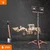 LED reflektor sa stalkom 2xLED/50W/230V 4500K IP65 crna/narandžasta
