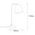 Opviq Stona lampa E27 Max 40W, Siva