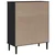 Visoka komoda SENJA crna izgled ratana 90x40x112 cm borovina