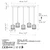 Opviq luster Yakops-15750, 5 × E27, srebrni