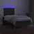 Vidaxl Box spring postelja z vzmetnico LED tem. rjava 120x200 cm blago