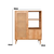 Hanah Home Komoda Hazeran Multi 40x110x90cm Hrast
