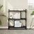Regal za knjige s 3 razine crni 76x32x88 cm konstruirano drvo