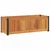 Vrtna sadilica 80 x 30 x 27,5 cm masivno bagremovo drvo i čelik