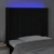 Vidaxl vidaXL Vzglavje postelje z LED diodo črno 103x16x118/128 cm blago