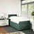 Vidaxl Box spring postelja z vzmetnico temno zelena 80x200 cm žamet
