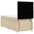 Vidaxl Box spring postelja z vzmetnico krem 90x200 cm blago