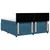 Vidaxl Box spring postelja z vzmetnico modra 200x200 cm žamet