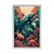 Plakat nadrealistični delfini - 60x90 white