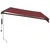 Tenda na automatsko uvlačenje s LED svjetlima bordo 350x250 cm