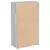 Visoka komoda boje hrasta 70 x 41 x 124 cm konstruirano drvo