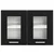 Viseći ormarić s pohranom 2 pcs Crni hrast 60 x 31 x 40 cm