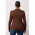 Trendyol Curve Ženska bluza Tbbaw26Af00001, Braon