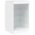 Komoda s LED svjetlima bijela 41x37x67 cm