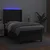 Vidaxl Box spring postelja z vzmetnico LED črna 90x200 cm umetno usnje