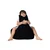 Atelier del Sofa Lazy bag Crni