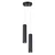 Sollux SL.1869 - Luster na sajli LAGOS 2xGU10/10W/230V crna