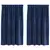 Zavjese za zamračivanje 2 pcs Tamno plava 140 x 140 cm Baršun