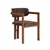 HANAH HOME Set Trpezarijski sto i 4 stolice Meridia 4 Travertine Walnut Brown