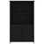 Visoka komoda crna 62 x 32 x 103,5 cm od konstruiranog drva