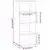 Visoka komoda siva boja hrasta 50x41x124 cm konstruirano drvo