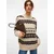 VERO MODA Pulover VMAMPLE ecru/čokolada/antracit