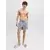 JACK & JONES Kratke kopalne hlače JPSTMAUI siva/bela