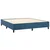 Vidaxl Box spring postelja z vzmetnico LED temno modra 160x200cm žamet