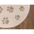 Bež otroška preproga o120 cm Paws Light Beige – FD
