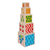 Leseni stolp za zlaganje Color Stacking Tower Eichhorn 5 barvnih kock in 5 oblik od 12 mes