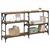 Konzolna stolica s policom Staro drvo 150 x 29 x 76,5 cm
