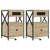 vidaXL Nočne omarice s predalom 2 pcs sonoma hrast 40 x 31 x 60 cm