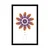 Plakat s paspartujem igriva abstrakcija s peresi - 60x90 silver