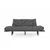 Atelier del Sofa Trosed na razvlačenje Nitta 185x85x70cm Sivi