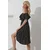 Trend Alacati Stili Ženska haljina ALC-X11743, Midi, Crna