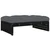 Vrtni tabure crni 120 x 80 cm od masivne borovine