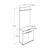 Hanah Home Cipelarnik sa čivilukom Prt-521-Bb-1, 73x36x187 cm, Beli