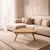 Hanah Home klub sto Alba 95, 95 cm, hrast