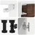 vidaXL Set omar s predalom s polico 5 pcs Rjav hrast Konstruiran les