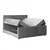 Livetastic BOXSPRING POSTELJA 180 cm  x 200 cm , leseni material svetlo siva