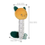 Plyšová hrkálka mačička Maracas pre rozvoj zmyslov bábätka Stimuli Kaloo žltá 14 cm od 0 mes K971603